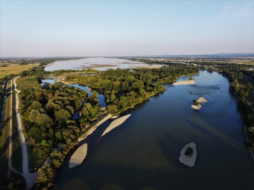 Fran Bijelić - Općina Nedelišće, pogled iznad mosta za Međimurje i na Varaždinsko jezero sa dronom 2